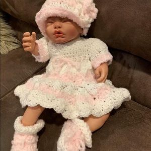 0-3 month baby girl ensemble